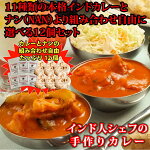 自由に選べる本格インドカレーとナンの12個【送料無料】