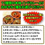 老舗インド料理店「サムラート」11種類より選べる本格インドカレーとナンのセット【送料無料】【税込】