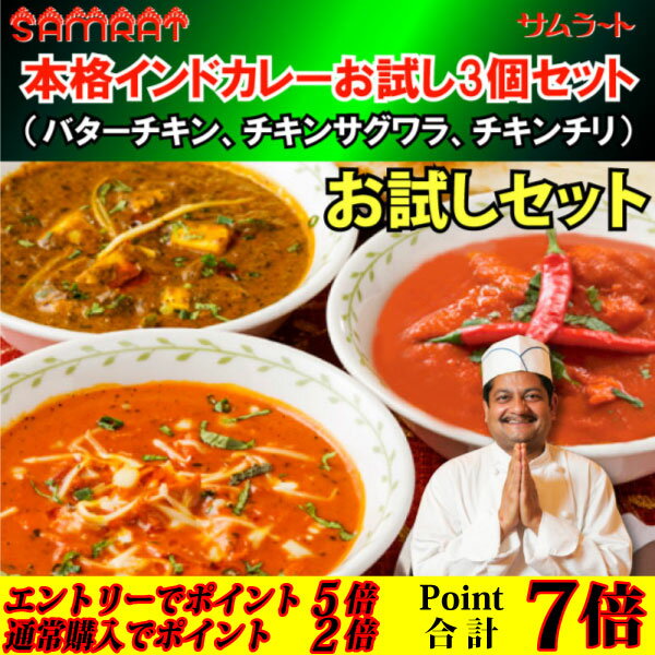 人気のインドカレー3種を贅沢に取り揃えました！【Newお試しセット】 1000円 ポッキリ「サ...