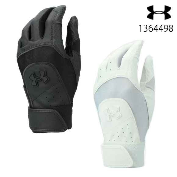 【刺繍対応可】【メール便送料無料】【あす楽対応】アンダーアーマー UNDER ARMOUR UAスターター バッティンググローブ ノンカラー（ベースボール/MEN）野球 メンズ バッティング手袋 高校野球対応 両手用 1364498 (2204)【2309C3】のサムネイル