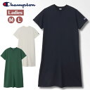 【正規取扱店】チャンピオン Champion レディース ONEPIECE DRESS One-piece Dress ワンピース Aライン Vゼット 吸汗速乾 UV加工 半袖Tシャツ 女性用 ウィメンズ ウイメンズ CW-Z318 2405ft 24SS