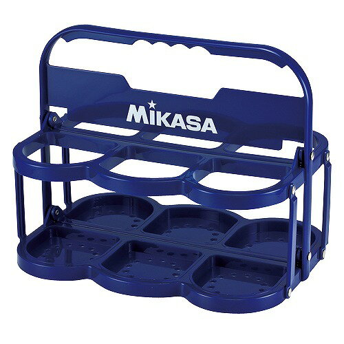 ミカサ MIKASA ボトルキャリアー6本入 ドリンクホルダー 青 折りたたみ式 スクイズボトル6本入れ 野球..