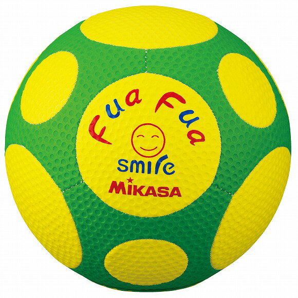 【本日限定！全品ポイント2倍】 ミカサ MIKASA ふわふわスマイルサッカー 4号球 サッカーボール ボール 150g 黄/緑 イエロー/グリーン 小学生 キッズ ジュニア 子供 外遊び FFF4-YG 【取り寄せ商品】(2506oy)