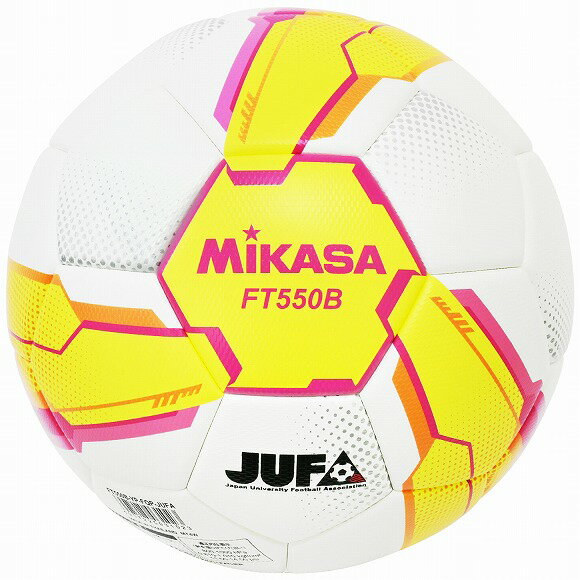 ミカサ MIKASA サッカー5号　検定球　JUFA　貼り　黄ピンク　ALMUNDO　FIFAロゴ FT550B-YP-FQP-JUFA 【取り寄せ商品】(2406)