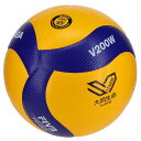 ミカサ MIKASA バレーボール Vリーグ公式試合球 5号 一般・大学・高校用 黄/青 ボール V200W-SV 【取り寄せ商品】(2502oy)
