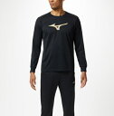 【メール便OK】ミズノ MIZUNO Tシャツ(長袖) ユニセックス ジュニア メンズ 男女兼用 長袖Tシャツ 19ss 32MA914590【TY】90:ブラ...