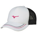 MIZUNO ミズノ キャップ 《62JW800101》【TY】【01】ホワイト テニス アクセサリー
