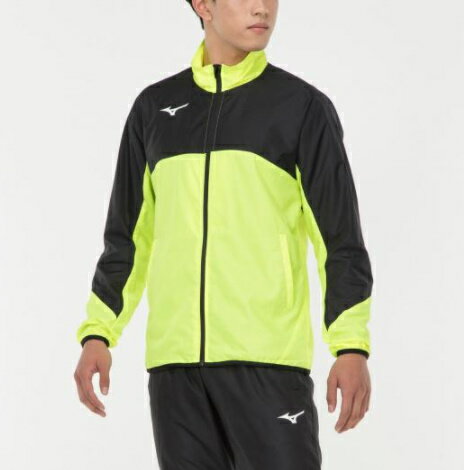 ミズノ MIZUNO ウィンドブレーカージャケット[ユニセックス]メンズ 陸上 ウインドブレーカー 32ME912037：セーフティイエロー×ブラック【TY】19ss(2202)