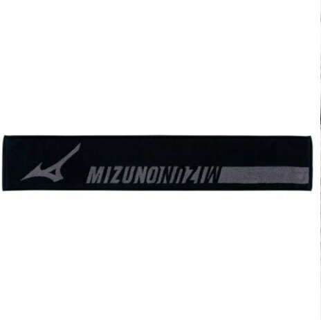 ミズノ MIZUNO 今治製タオル／ジャガードマフラータオル(箱入り)日本製 国産 21ss 32JY111309【取り寄せ商品】09：ブラック(2111)