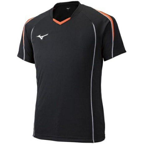 【メール便OK】ミズノ MIZUNO ゲームシャツ(半袖)(バレーボール)[ユニセックス]メンズ 19ss V2MA908794【TY】94：ブラック×オレンジ(2110)