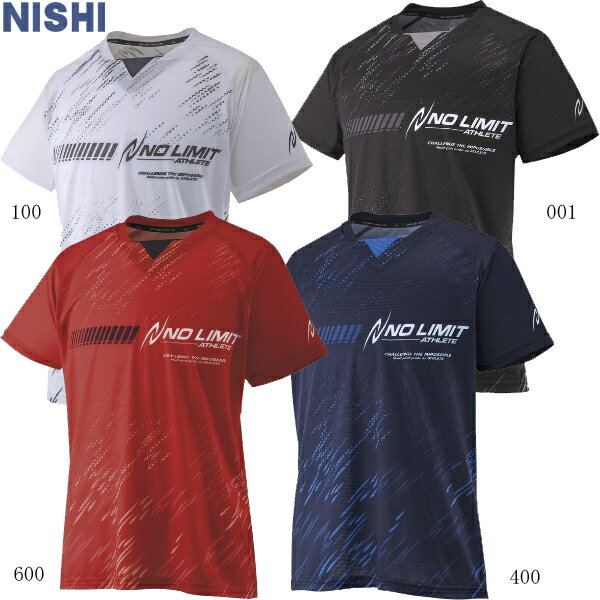 【1点のみメール便OK】　ニシ　NISHI　ランニング　陸上　グラフィックライトTシャツ　半袖　Tシャツ　ユニセックス　2811A010　2208ck【SS230350】