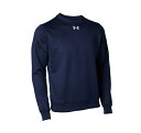 アンダーアーマー UNDER ARMOUR UA チーム スウェットクルー メンズ クルーネック スウェット トレーナー UA TEAM ARMOUR SWEAT CREW 1375827-410 MIDNIGHT NAVY ネイビー 【取り寄せ商品】(2303)(4)