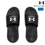 アンダーアーマー UNDER ARMOUR アンサフィックス スライド メンズ スポーツサンダル シャワーサンダル UA M Ansa Fix SL 3023761-004 Black / Black / White【取り寄せ商品】22FW(2212)