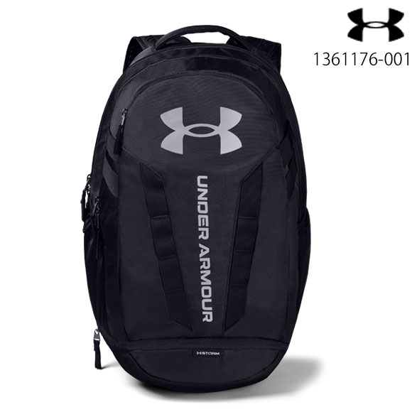 アンダーアーマー UNDER ARMOUR UAハッスル5.0 バックパック（トレーニング/UNISEX）ユニセックス 29L リュック UA HUSTLE 5.0 BACKPACK 1361176-001 Black / Black / Silver【取り寄せ商品】(2205)【SS2209】