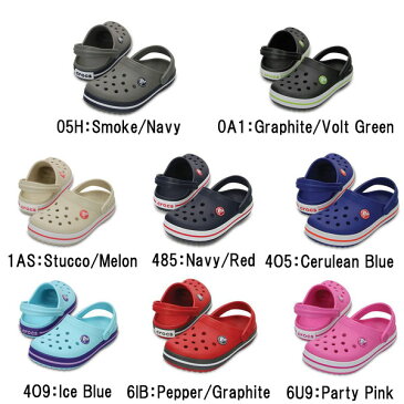 【CROCS】クロックス サンダル クロックバンド キッズ（Kids' Crocband Clog）子供 ジュニア キッズ ベビー シューズ サボサンダル グレー ネイビー グリーン ベージュ レッド ブルー レッド【2017年モデル】【cr204537】【取り寄せ商品】【201706V】