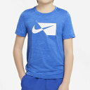 【期間限定ポイント10倍】【メール便送料無料】【即日発送】ナイキ NIKE 半袖Tシャツ ショートスリーブ トレーニングトップ ジュニア 子供用 21ss ブル...