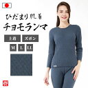 【送料無料】【日本製】女性用ひだまり肌着 チョモランマ ネイビー(上着のみ・ズボンのみ)(M・L・LL)肌着 レディース インナー 冬用 冬物 秋冬物 女性用
