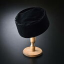【送料無料】ベロア利休帽 黒