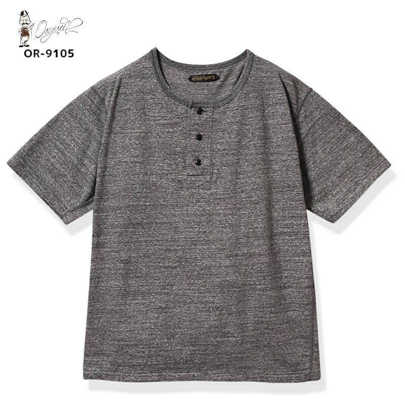 【ORGUEIL】 オルゲイユ OR-9105 Top Henry T-Shirt トップヘンリーティーシャツ バインダーネック ア..