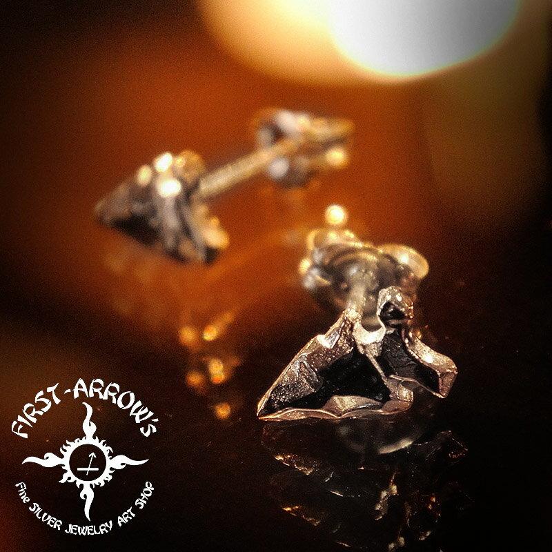 Earrings - 【FIRST ARROW's】ファーストアローズ 矢じり キャッチピアス O-049 シルバー ネイティブアメリカン アクセサリー