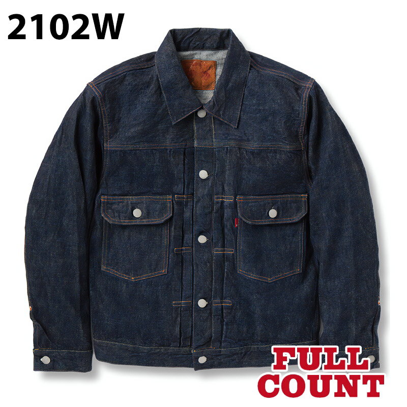 樂天商城 - 【FULLCOUNT】 フルカウント 2102W Type 2 Denim Jacket ダブル フラップ ポケット デニム ジャケット インディゴブルー オリジナル ワンウォッシュ アメカジ