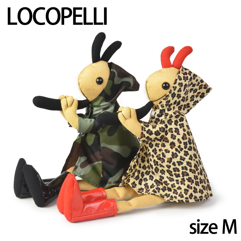 【Locopelli】 ロコペリ レインコート Mサイズ カモフラ レオパード 豹柄 ドール 人形 雑貨 ストラップ..