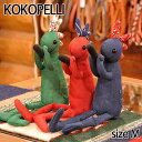 【Kokopelli】 デニムココペリ Mサイズ グリーン レッド ブルー ドール 人形 雑貨 0601楽天カード分割