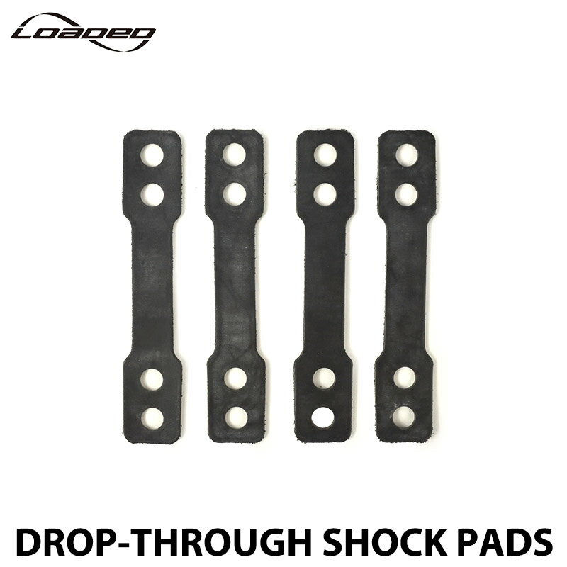 【LOADED】 ローデッド 1/16" DROP-THROUGH SHOCK PADS 4枚セット ショックパッド 交換用 純正 スケートボード スケボー アウトドア