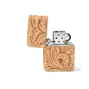 【サムライクラフト】 レザーオイルライター ZIPPO ジッポ #200 シェリダンスタイルカービング 素彫り 喫煙具 ハンドメイド ヌメ革 経年変化 ベジタブ...