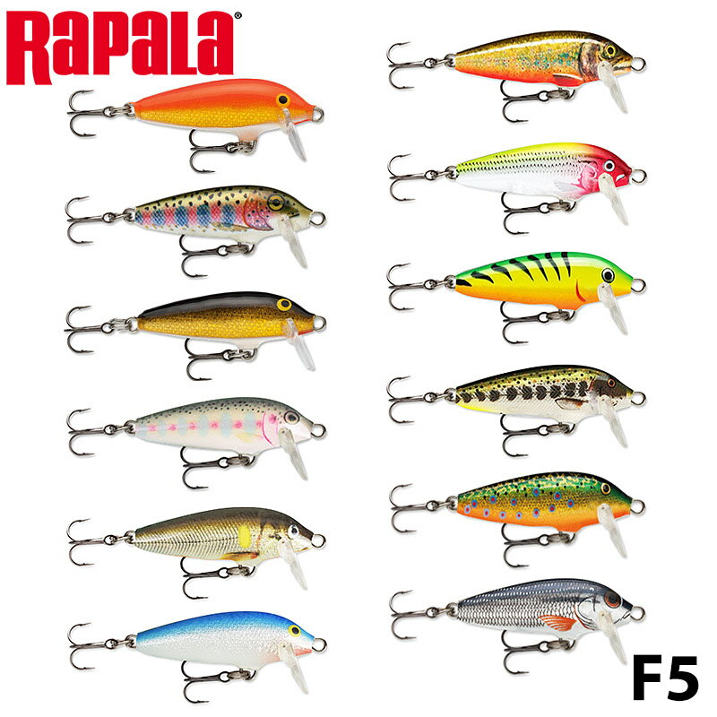 【RAPALA】 ラパラ ORIGINAL FLOATER オリジナル フローター F5 フローティング バルサミノー ルアー フィッシングツール アウトドア