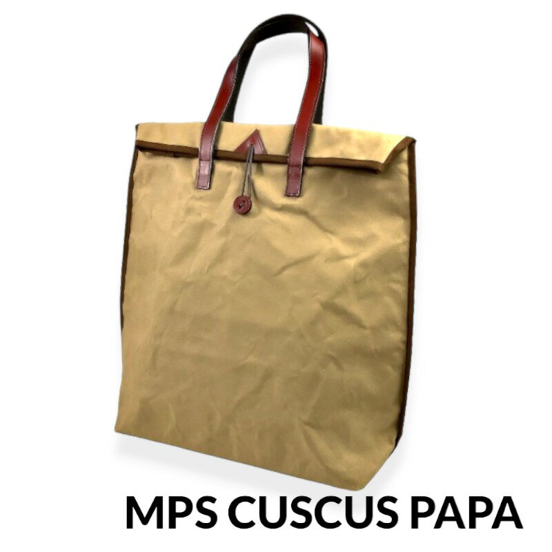 【Angler s House】 アングラーズハウス MSP CUSCUS PAPA クスクス パパ トートバッグ フラップ ベージュ 帆布 防水加工 日本製 フィッシング アウトドア 0601楽天カード分割