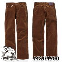 桃太郎ジーンズ  【桃太郎ジーンズ】 MXJE1500 8W コーデュロイ ワイドパンツ ブラウン CORDUROY WIDE PANTS ジッパーフライ パンツ ワイドシルエット セットアップ 日本製 アメカジ