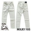 桃太郎ジーンズ  【桃太郎JEANS】MXJE1105 アイボリー デニム ナロー テーパード IVORY DENIM NARROW TAPERED ワンウォッシュ ジッパーフライ 13oz セルビッチデニム 防縮加工 ボトムス アメカジ 日本製