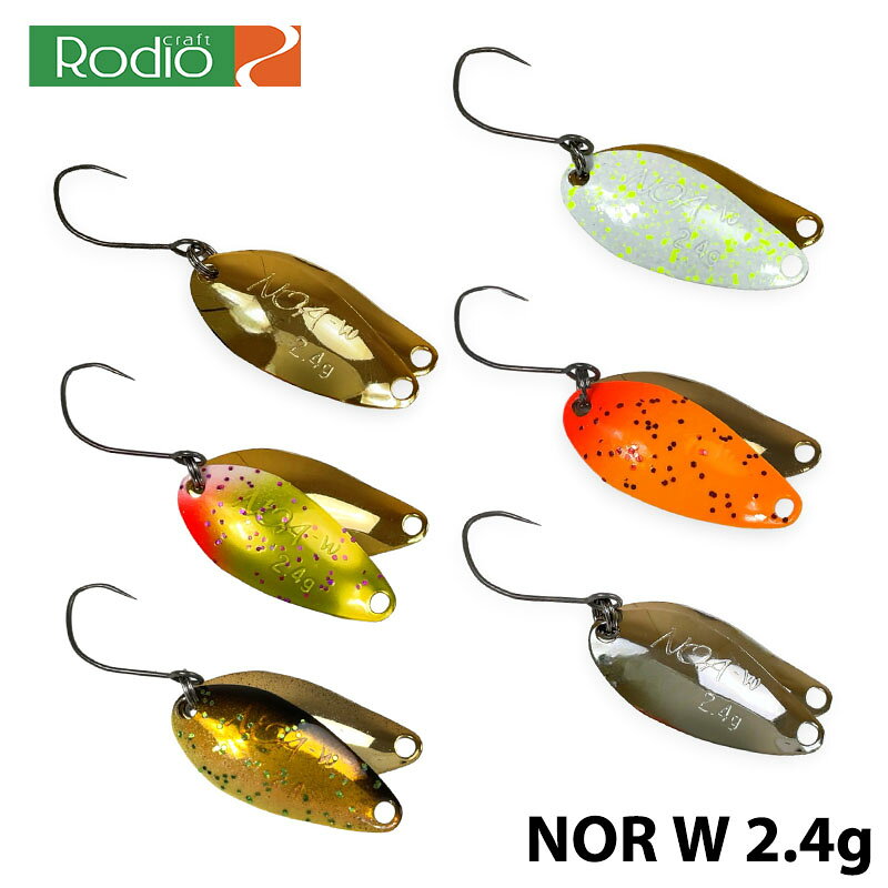 樂天商城 - 【Rodio Craft】ロデオクラフト NOR-W 2.4g ノア Wスプーン トラウト スプーン 管釣り エリアフィッシング フィッシングツール アウトドア トラウト 渓流