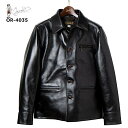 【ORGUEIL】 オルゲイユ OR-4035 Horse Hide Car Coat カーコート レザー ジャケット ステアハイド 本革 ホースハイド 馬革 ...