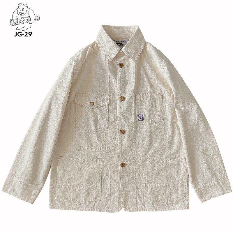 【John Gluckow】 ジョングラッコー Lot JG-29 House Painter's Jacket ハウスペインター ジャケット ワンウォッシュ キナリジャケット 日本製 アメカジ WAREHOUSE ウエアハウス(4.0)