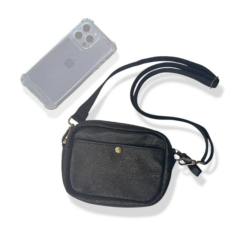 【サムライクラフト】 スマホショルダー 横型 ミニショルダーバッグ スマホポーチ スマートフォンケース