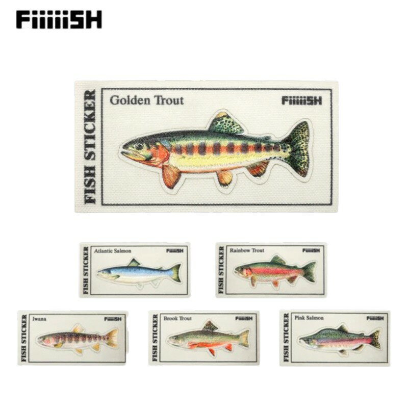  ストリームトレイル FiiiiiSH FISH EMBROIDERY STICKERフィッシュ エンブロイダリー ステッカー