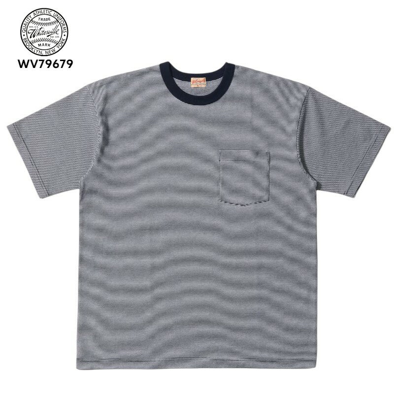 樂天商城 - WHITESVILLE ホワイツビル WV79679 30/2 FINE-LINED BORDER T-SHIRT 半袖 ボーダーTシャツ