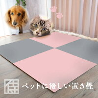 置き畳 ユニット畳 デザイン畳 わんにゃんスマイル ペット 犬 猫 ひっかきキズに強い お掃除簡単 抗菌抗カビ クッション性 全6色 国産 サイズオーダー無料 60〜90cmサイズ サムライカーペット