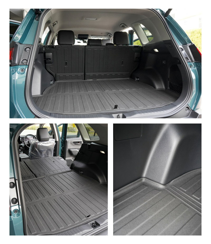【予約】新型RAV4 60系 ラゲッジマット カーゴトレイマット 5P ラバータイプ ブラック セカンドシート背面 ラブフォー AXAN64 専用 カーゴトレイ 防水 立体 3Dマット 社外 フロアマット トランクマット ラゲージトレイ チャイルドシート【5月30日頃入荷予定】