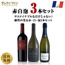 【メッセージカードが選べる】【正規輸入元直営】サステイナブルなだけじゃない!個性の光る赤白泡3本セット ワイン 金賞 フランスワイン ワインセット コスパ スパークリグワイン シラー ヴィオニエ ラングドック・ルーション アルザス ピノ・ブラン
