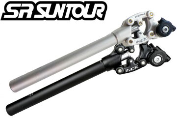 【返品保証】SR SUNTOUR サンツアー シートポスト SP12-NCX ブラック/27.2mm サスペンション 可変式 ロードバイク MTB ピスト ミニベロ 送料無料【あす楽】