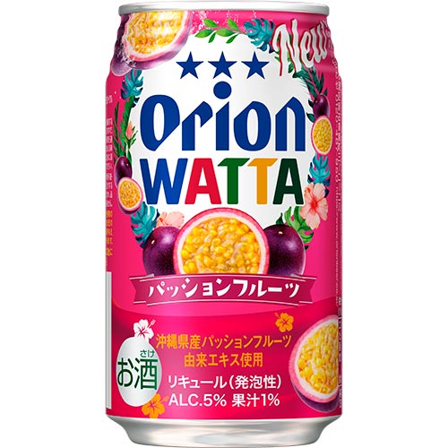チューハイ【オリオン WATTA パッションフルーツ 350ML 】のサムネイル