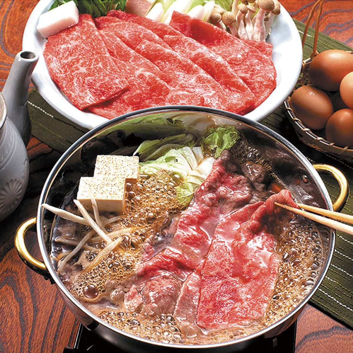 兵庫県 三田屋総本家 黒毛和牛焼肉・すき焼きしゃぶしゃぶセット730g 冷凍品 送料...