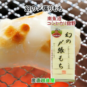 【餅 もち 南魚沼産 〆張り餅 送料無料】新潟県南魚沼市 舘野さん幻の〆張り餅 450g(10枚入)1パック生産者保証餅【贈答品 ギフト グルメ】