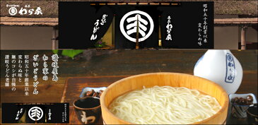 【麺類 うどん 讃岐うどん 送料無料】香川県屋島 讃岐うどんの老舗 わら家ざいご生うどん（讃岐うどん）12人前炒り子出しのめん汁付き12袋【父の日 ギフト 贈り物 お中元】