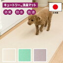 消臭マット 「キュートリー」 日本製 ペット 犬 猫 小型犬 中型犬 大型犬 老犬 老猫 成猫 キッチン リビング 室内 ルーム シート ラグ 無地 ブラウン ...