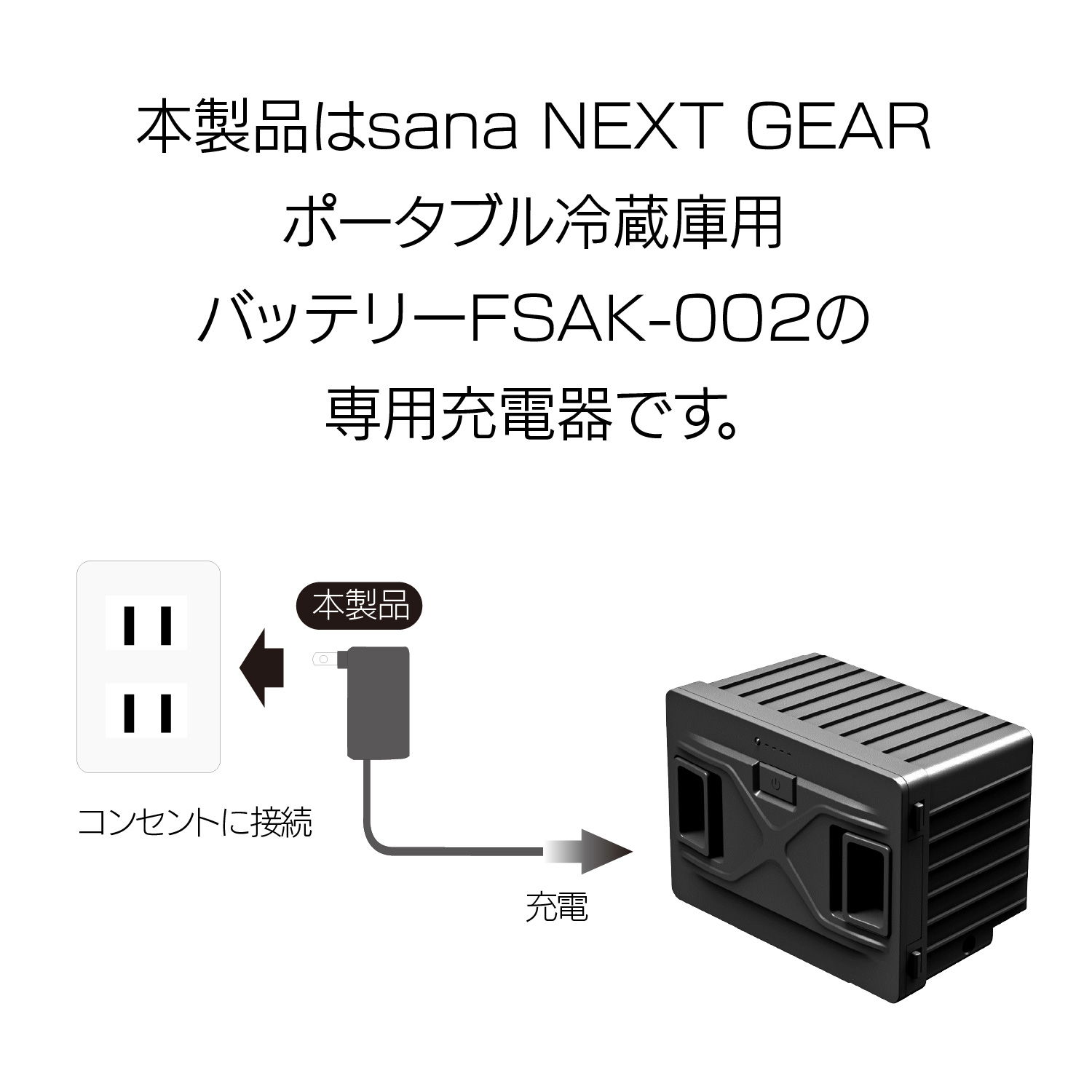 sana NEXT GEAR��¢�����ѥХåƥ꡼FSAK-002�ѽ��ť����ץ���