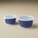 <波佐見焼>藍染駒筋 ノンラップ鉢 大小ペア 31071人気 おすすめ 食品 陶器 和陶器 テーブルウェア 和皿 ※こちらの商品は、メーカーおよび委託倉庫からの発送です。